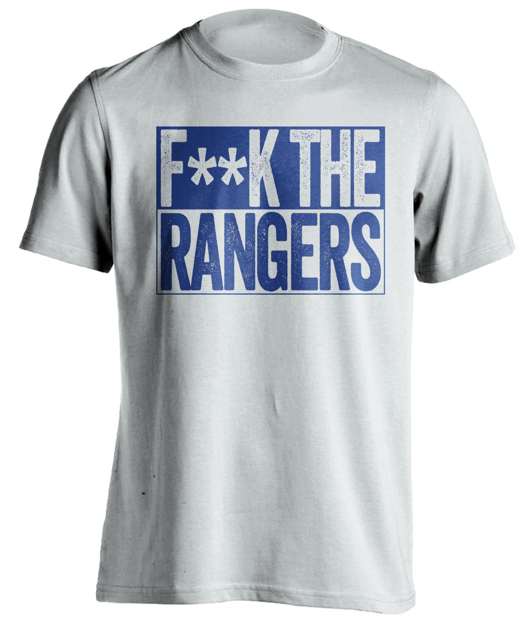fuck the rangers toronto blue jays fan censored white shirt