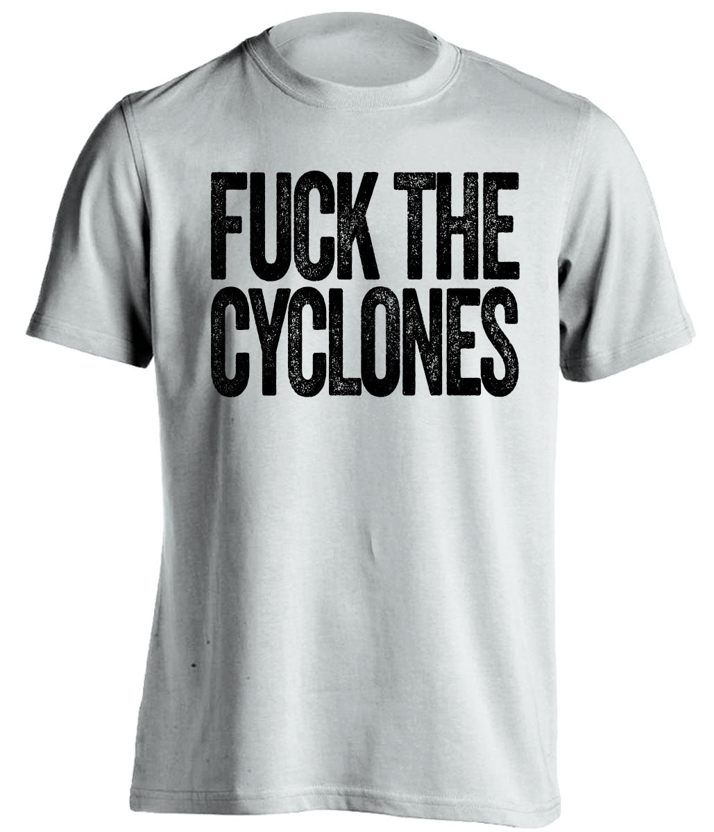 fuck the cyclones iowa hawkeyes fan white tshirt uncensored