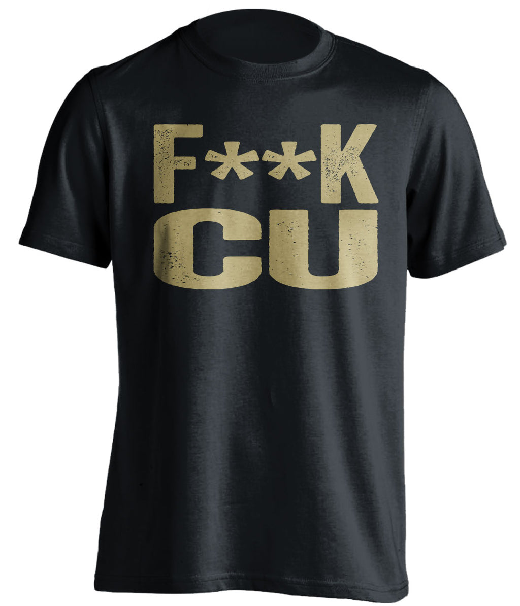 fuck cu colorado buffaloes protest black tshirt censored