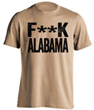 FUCK ALABAMA - Vanderbilt Commodores Fan T-Shirt - Text Design - Beef Shirts