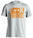pubg white shirt fuck fortnite orange text censored