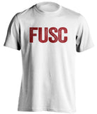 fusc fuck usc stanford cardinals white shirt