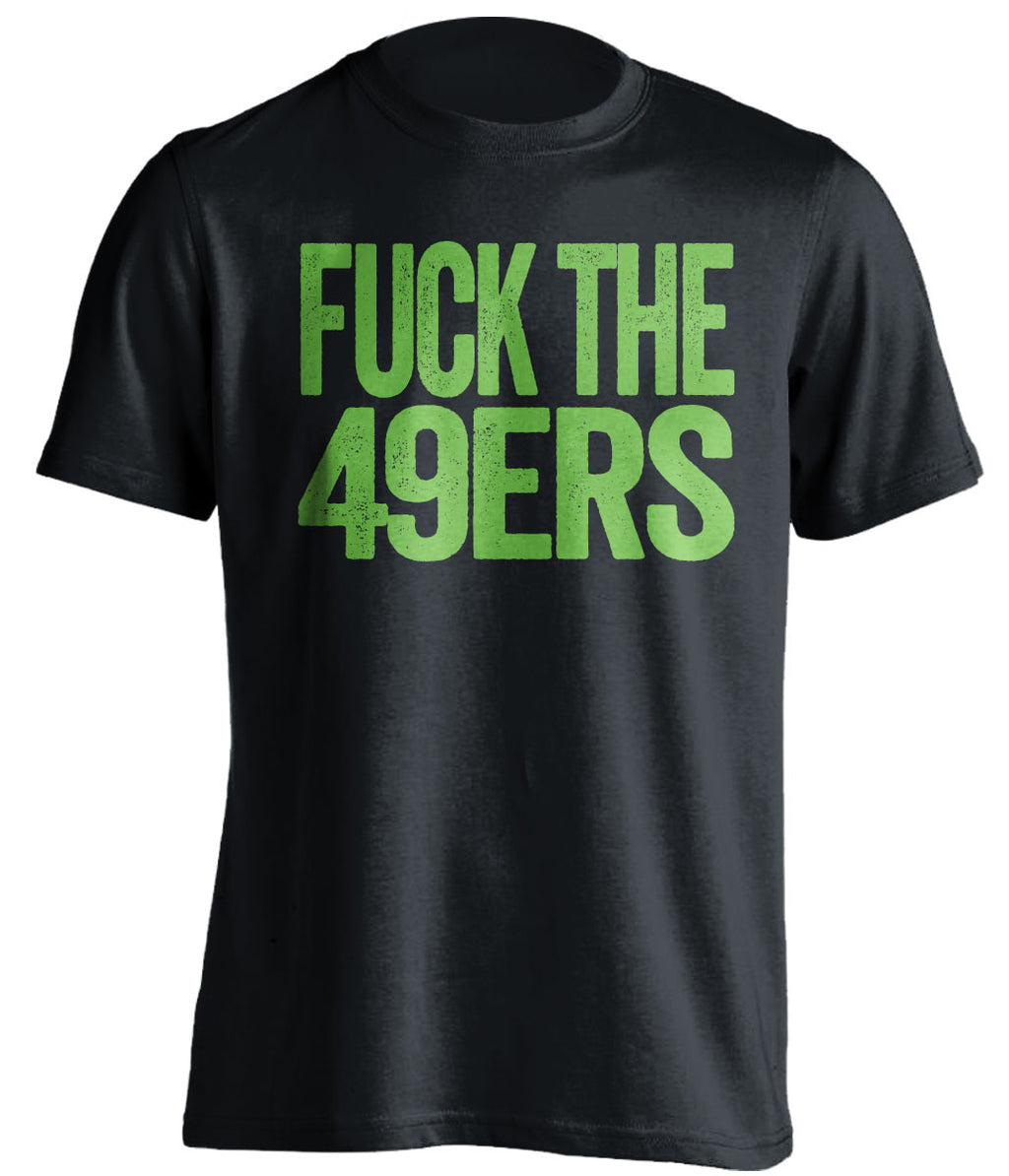 fuck the 49ers seattle seahawks black tshirt