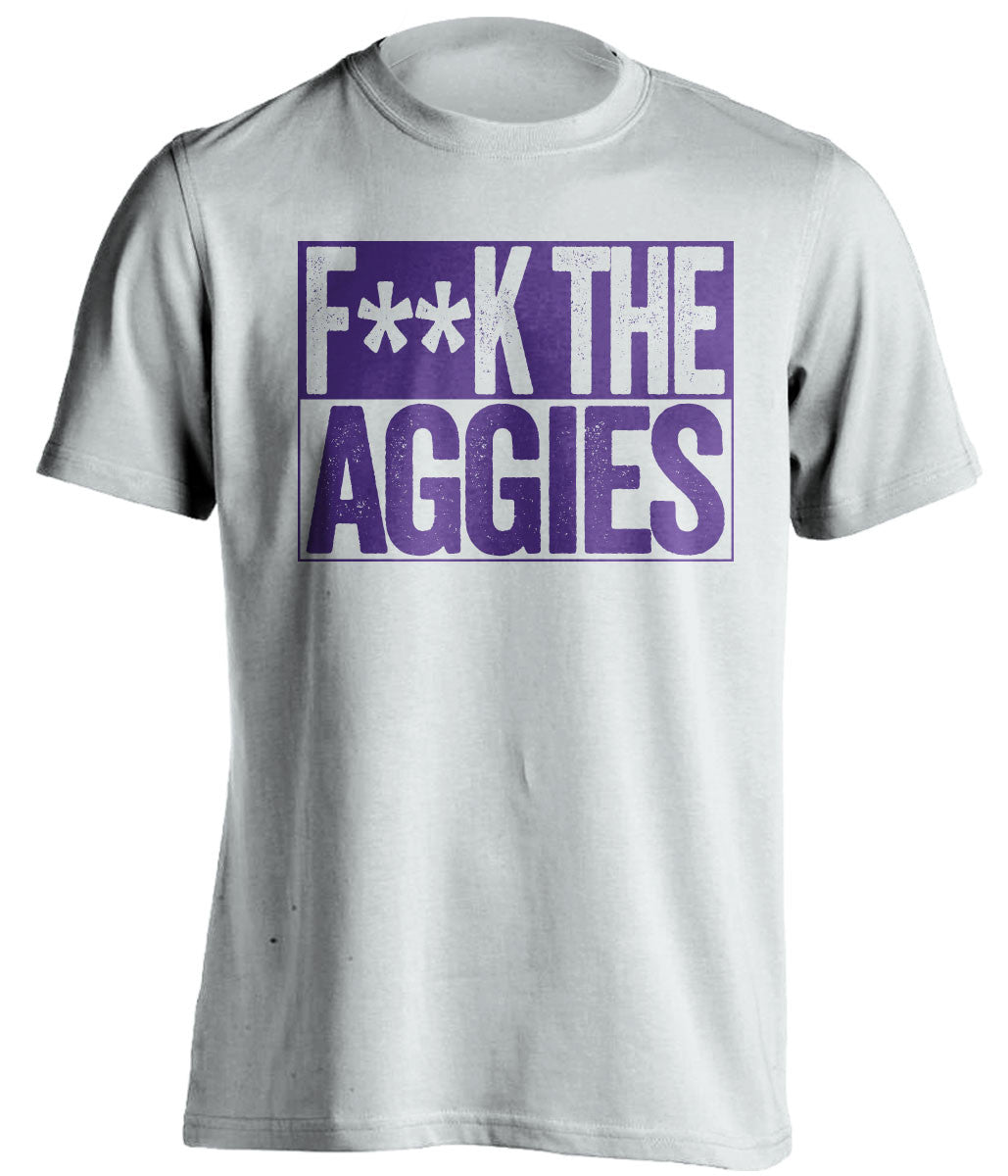 f**k the aggies lsu tigers white shirt