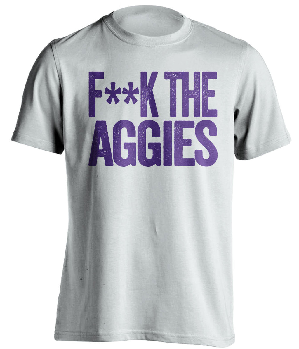 f**k the aggies lsu tigers white tshirt