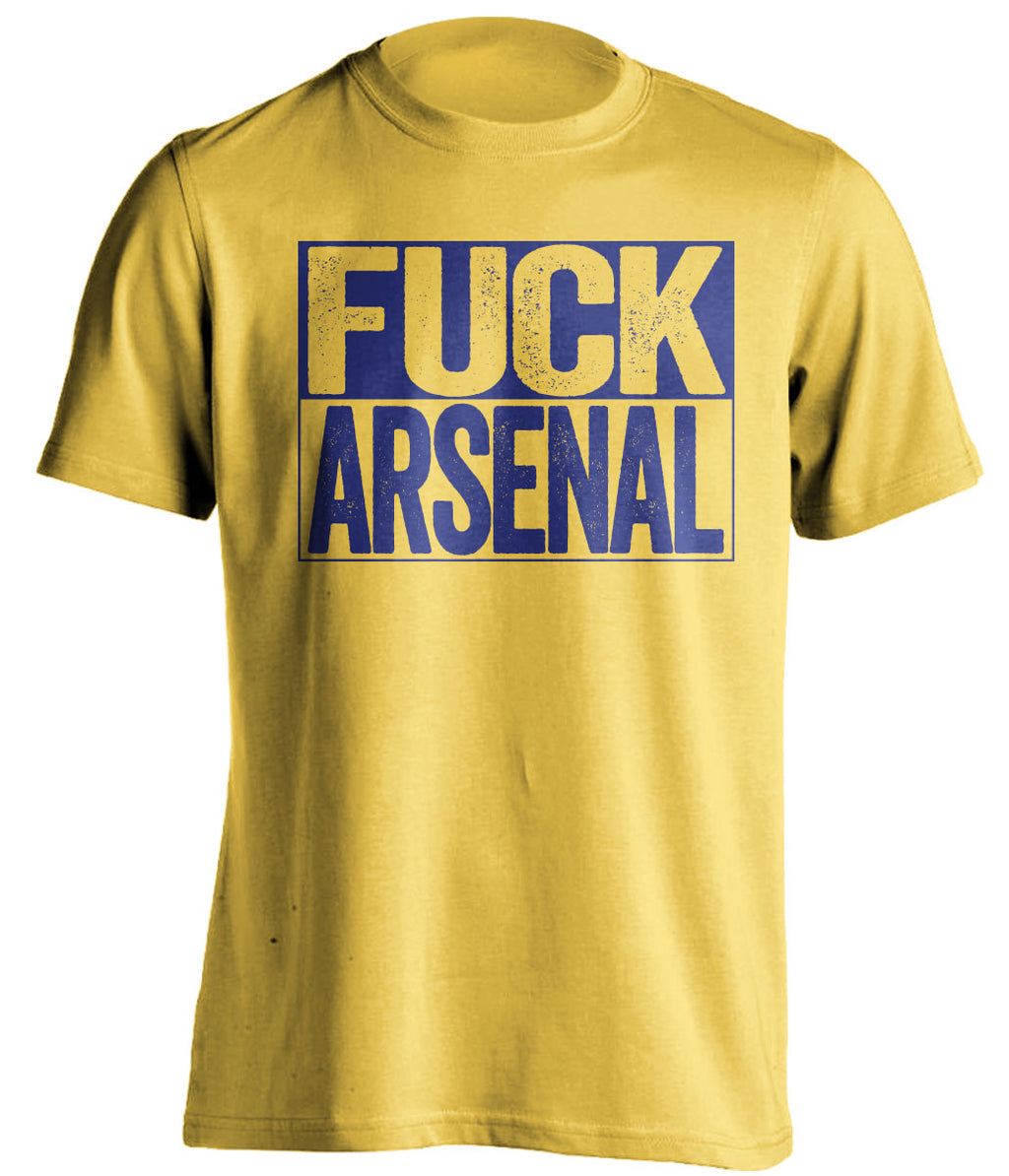 FUCK ARSENAL Chelsea FC yellow TShirt