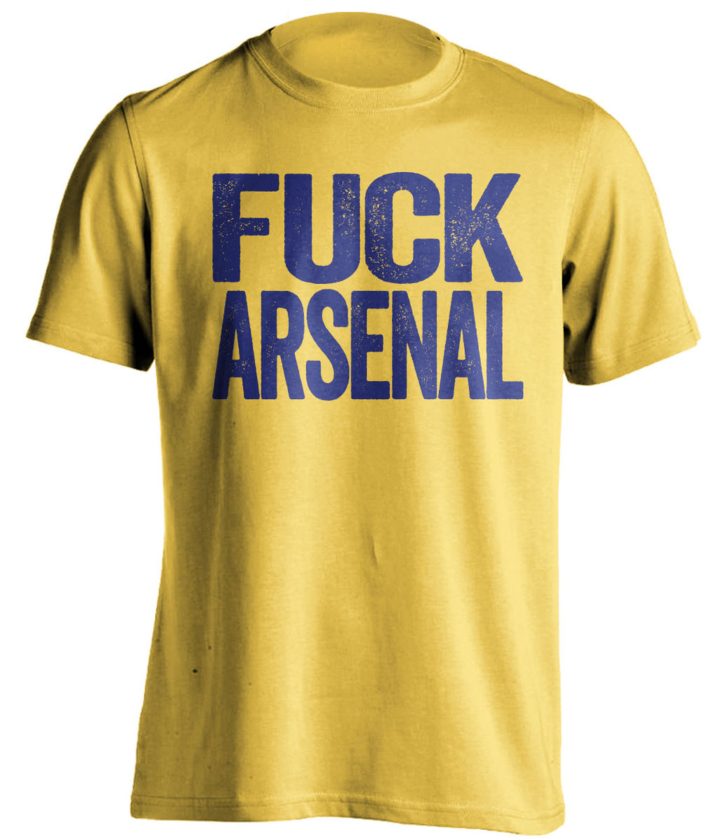FUCK ARSENAL Chelsea FC yellow Shirt