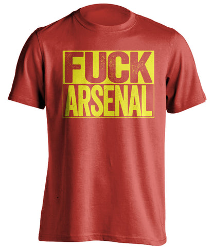 FUCK ARSENAL Manchester United FC red TShirt