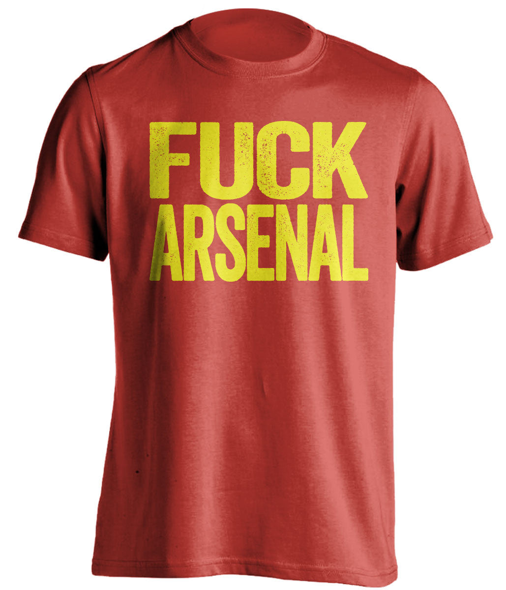 FUCK ARSENAL Manchester United FC red Shirt