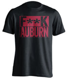 f*ck auburn alabama crimson tide black shirt
