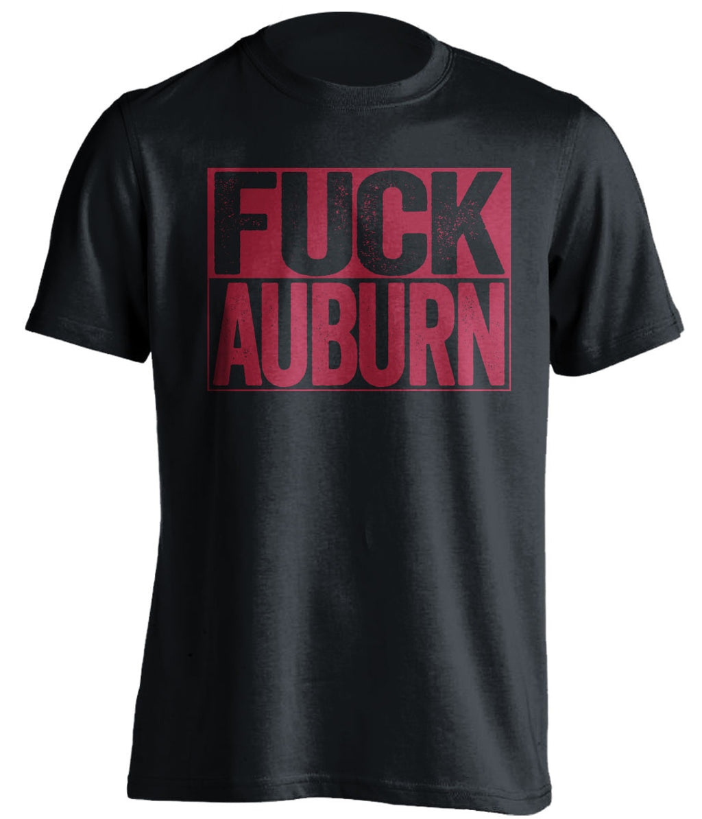 fuck auburn alabama crimson tide black shirt