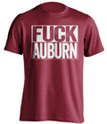 fuck auburn alabama crimson tide red shirt