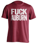 fuck auburn alabama crimson tide red tshirt