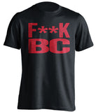 f*ck bc boston terriers black tshirt