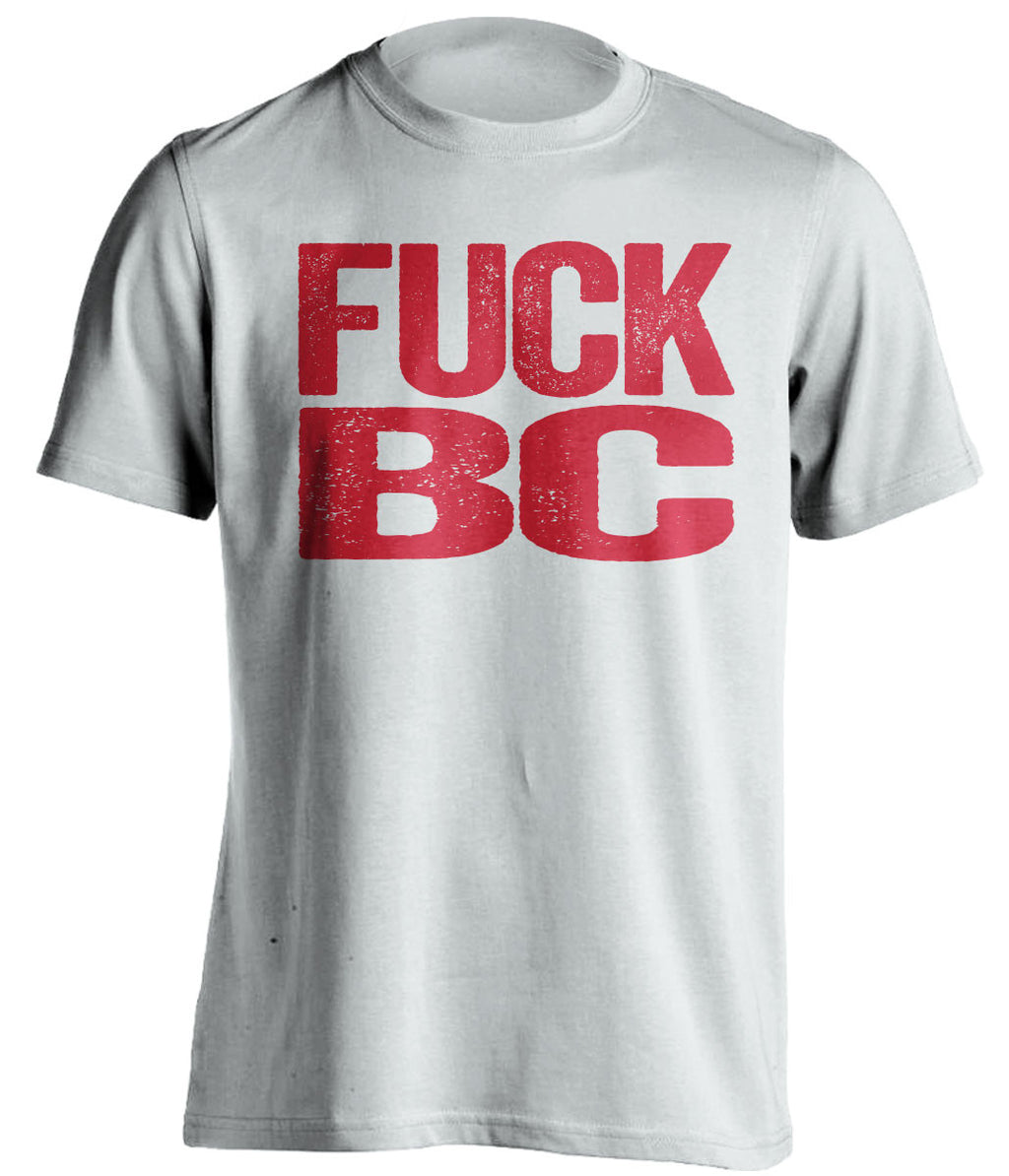 fuck bc boston terriers white tshirt
