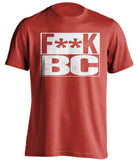 f*ck bc boston terriers red shirt