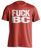 fuck bc boston terriers red tshirt