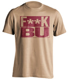 f*ck bu boston college eagles gold shirt