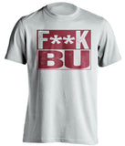 f*ck bu boston college eagles white shirt