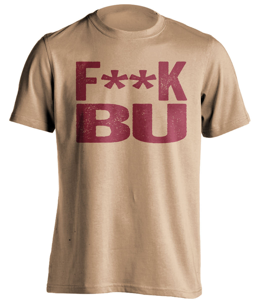 f*ck bu boston college eagles gold tshirt