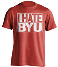 i hate byu utah utes red shirt