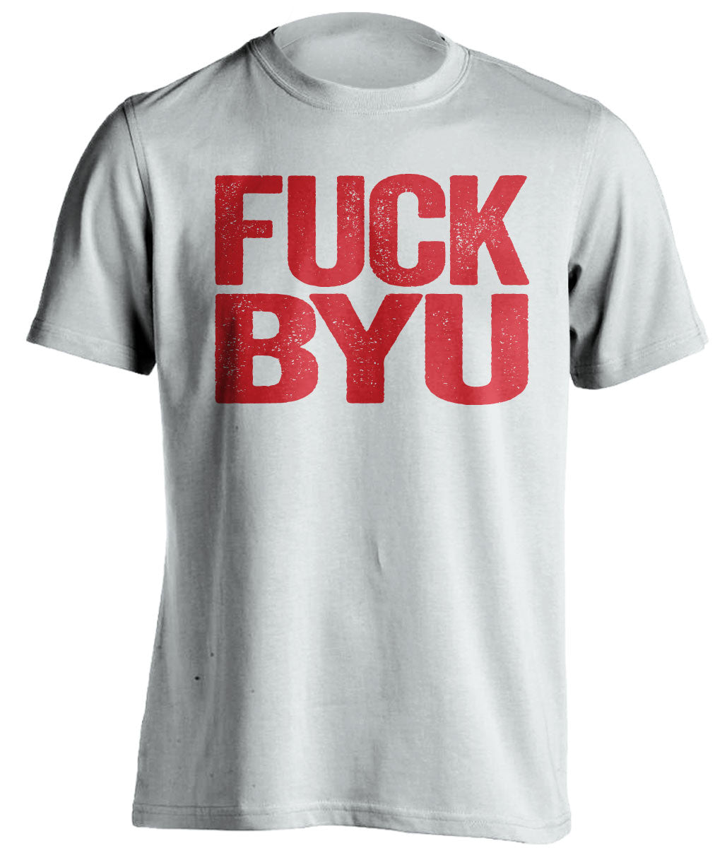 FUCK BYU University of Utah Utes white Shirt