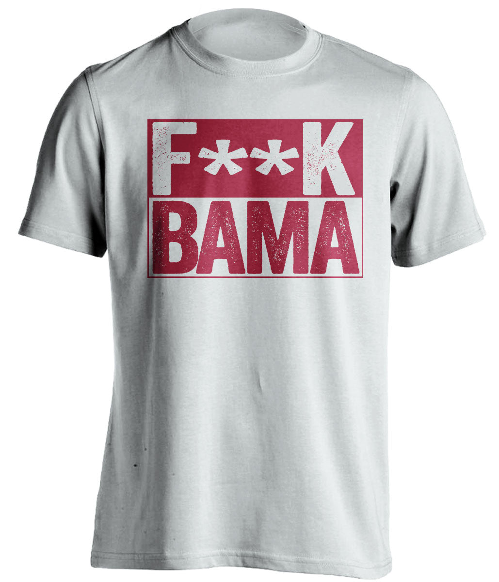 f*ck bama arkansas razorbacks white shirt