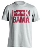 f*ck bama arkansas razorbacks white shirt