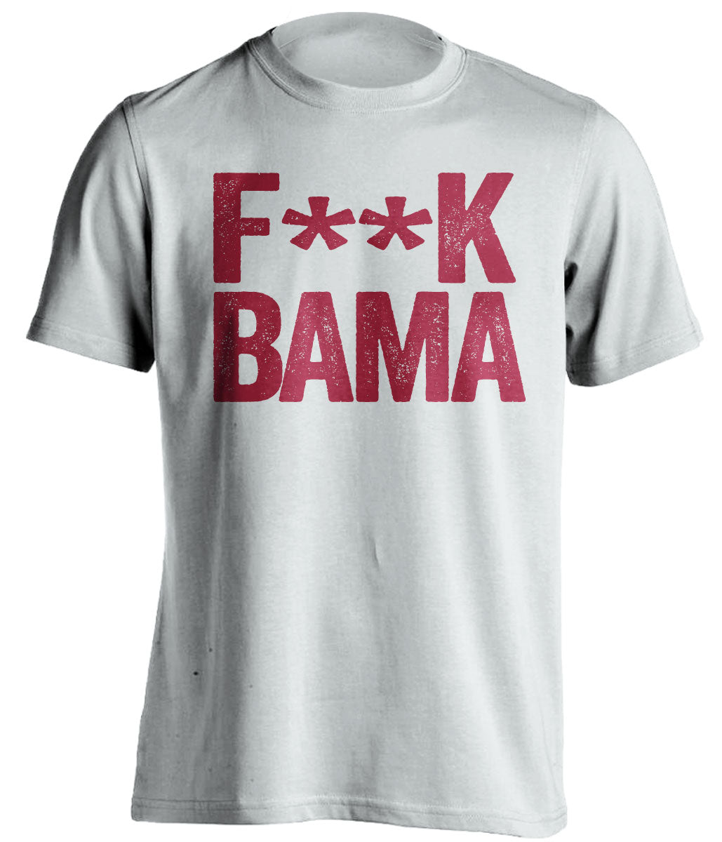 fuck bama white shirt south carolina gamecocks censored