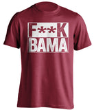 f*ck bama arkansas razorbacks red shirt