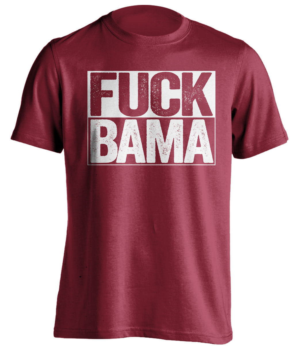 fuck bama arkansas razorbacks red shirt