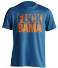 FUCK BAMA University of Florida Gators blue TShirt