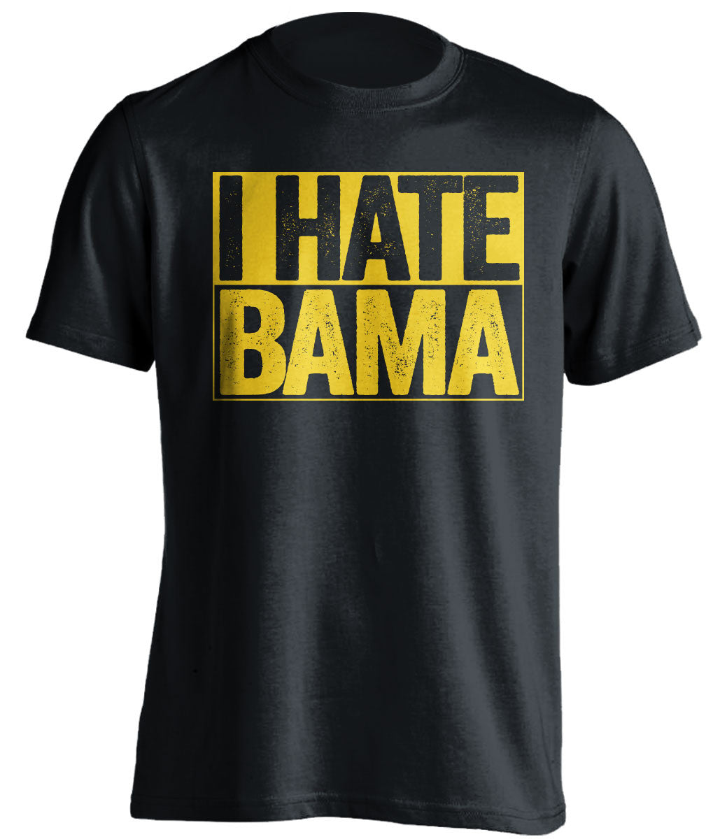 i hate bama lsu tigers black shirt