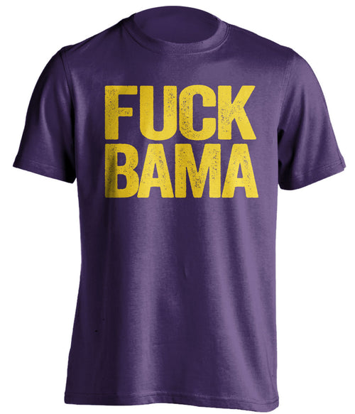 fuck bama lsu tigers purple tshirt