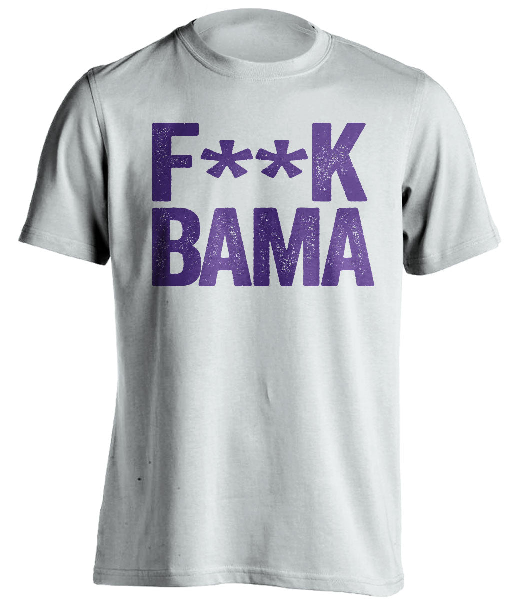 f*ck bama lsu tigers white tshirt