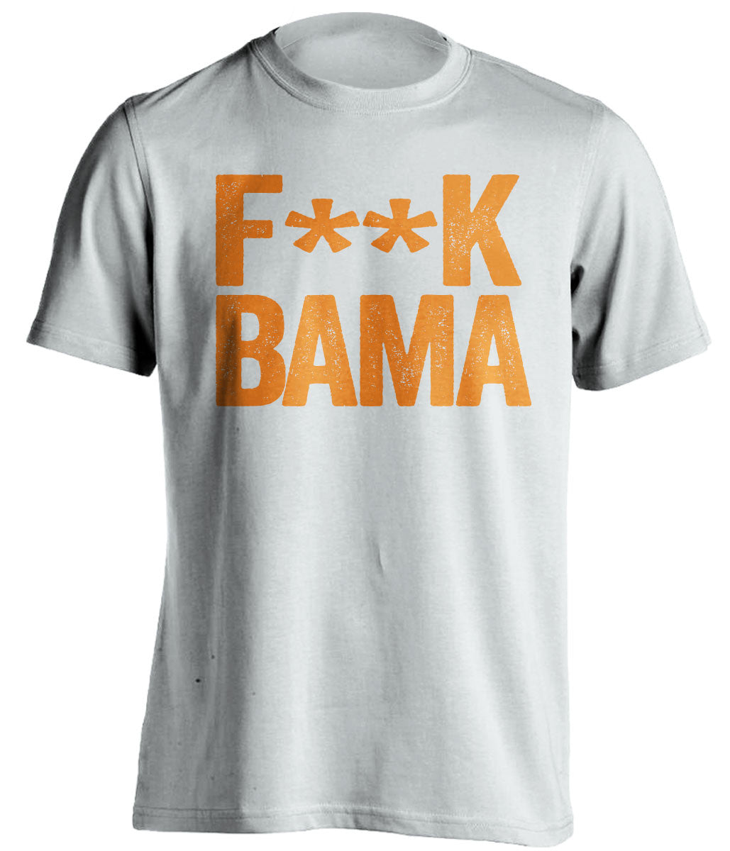 f*ck bama tennessee volunteers white tshirt