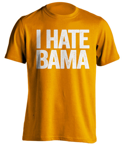 i hate bama tennessee volunteers orange tshirt