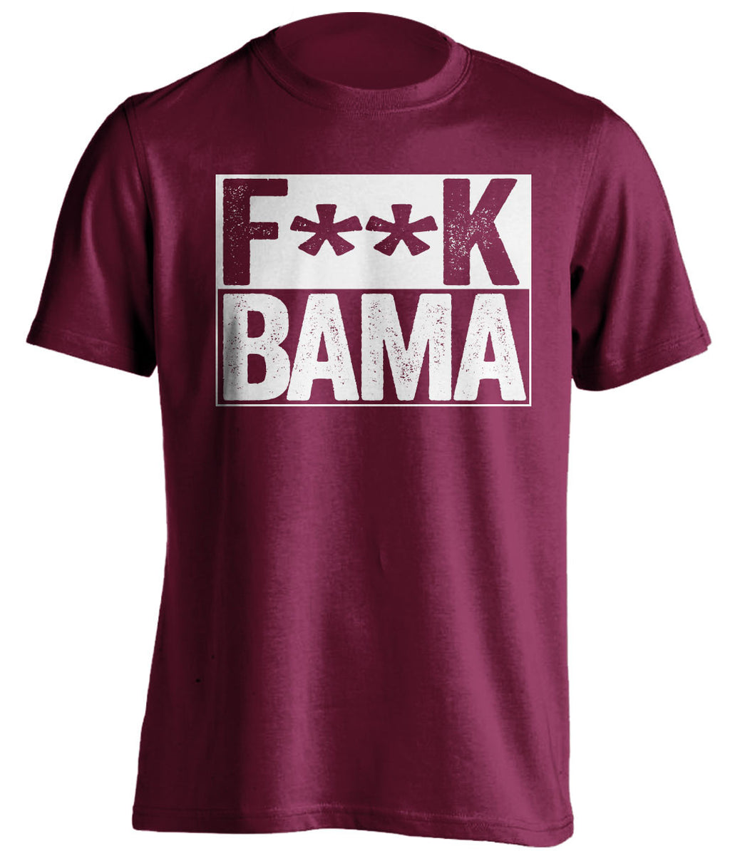 f*ck bama texas a&m aggies red shirt