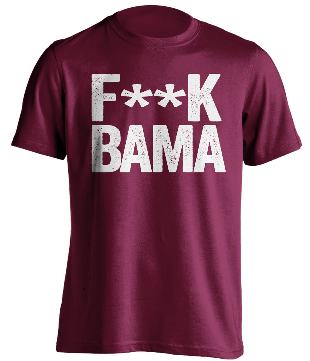 f*ck bama texas a&m aggies red tshirt