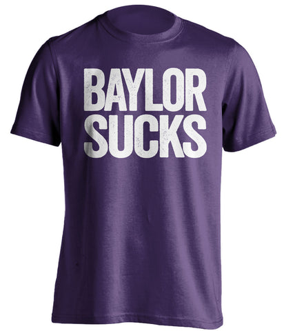 Baylor Sucks TCU Horned Frogs purple TShirt