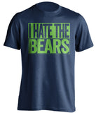 i hate the bears seattle seahawks blue shirt