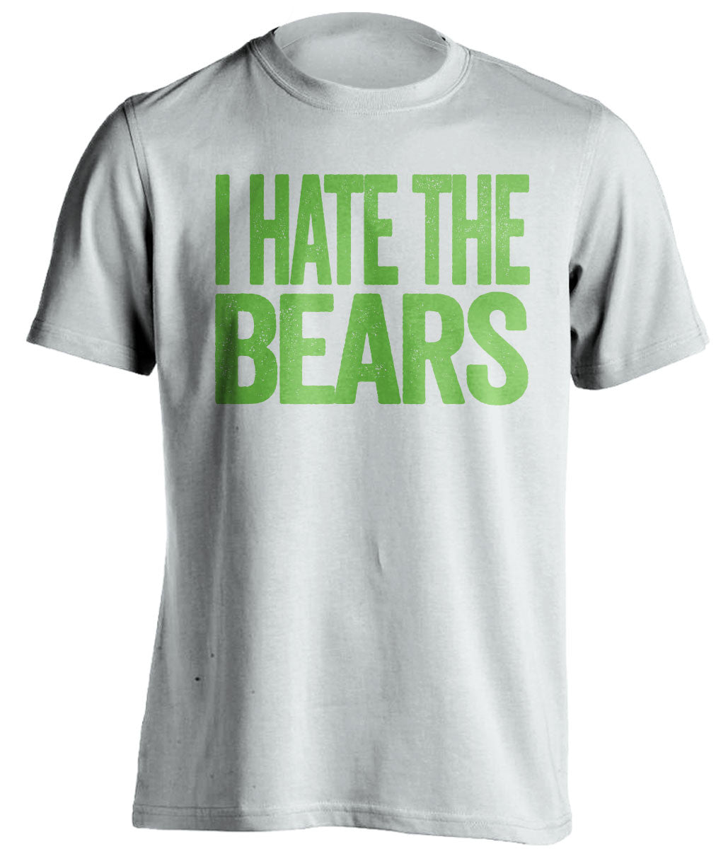 i hate the bears seattle seahawks white tshirt