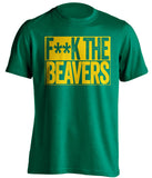 f**k the beavers oregon ducks green shirt
