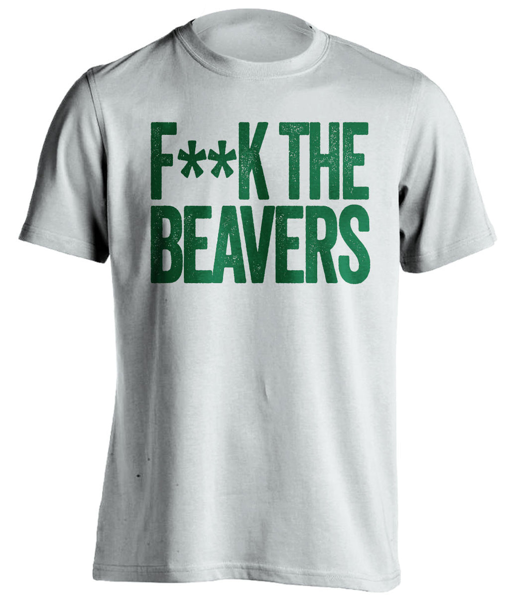 f**k the beavers oregon ducks white tshirt