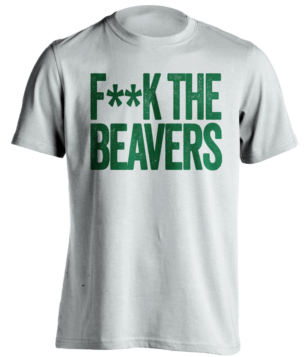 f**k the beavers oregon ducks white tshirt