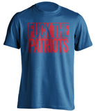 FUCK THE PATRIOTS Buffalo Bills blue Tshirt