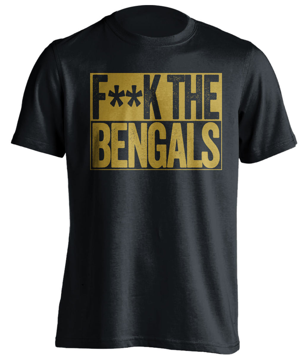 F**K THE BENGALS Baltimore Ravens black TShirt