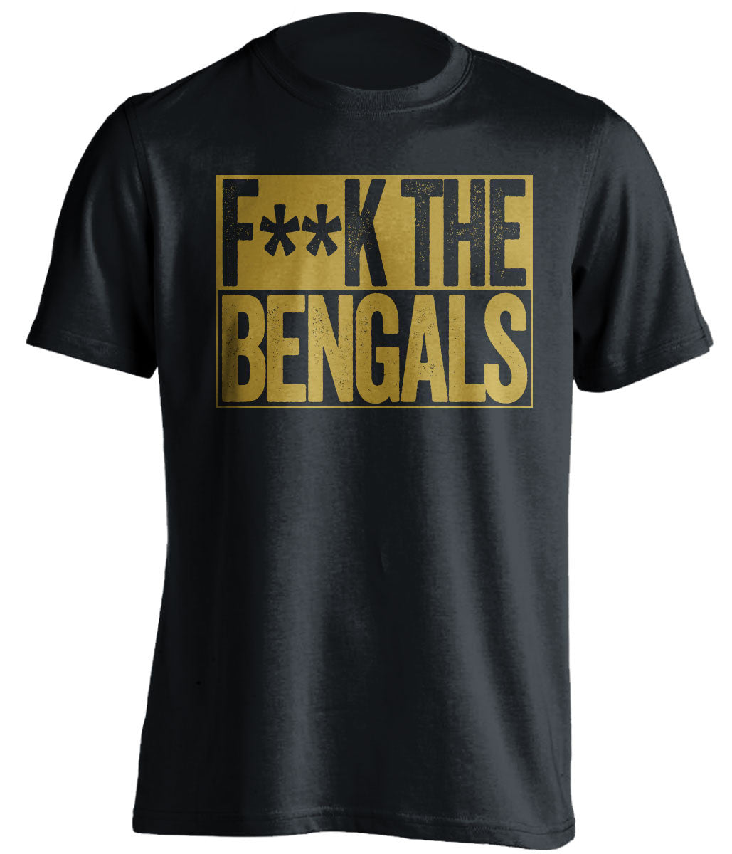 F**K THE BENGALS Baltimore Ravens black TShirt