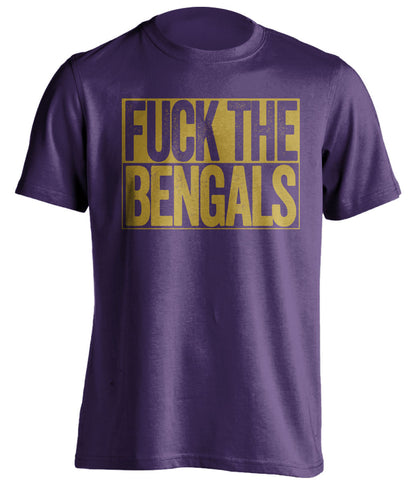 FUCK THE BENGALS Baltimore Ravens purple TShirt