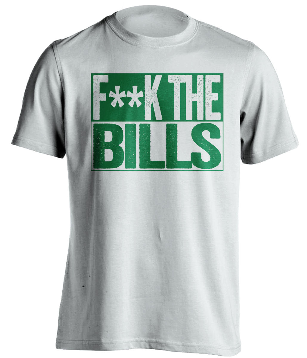 F**K THE BILLS New York Jets white TShirt